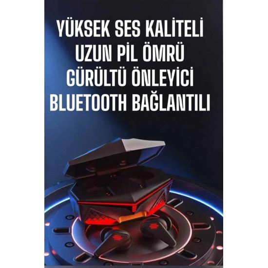 Yeni Nesil Oyuncu Kulaklığı Gürültü Önleyici Uzun Pil Ömrü Bluetooth B