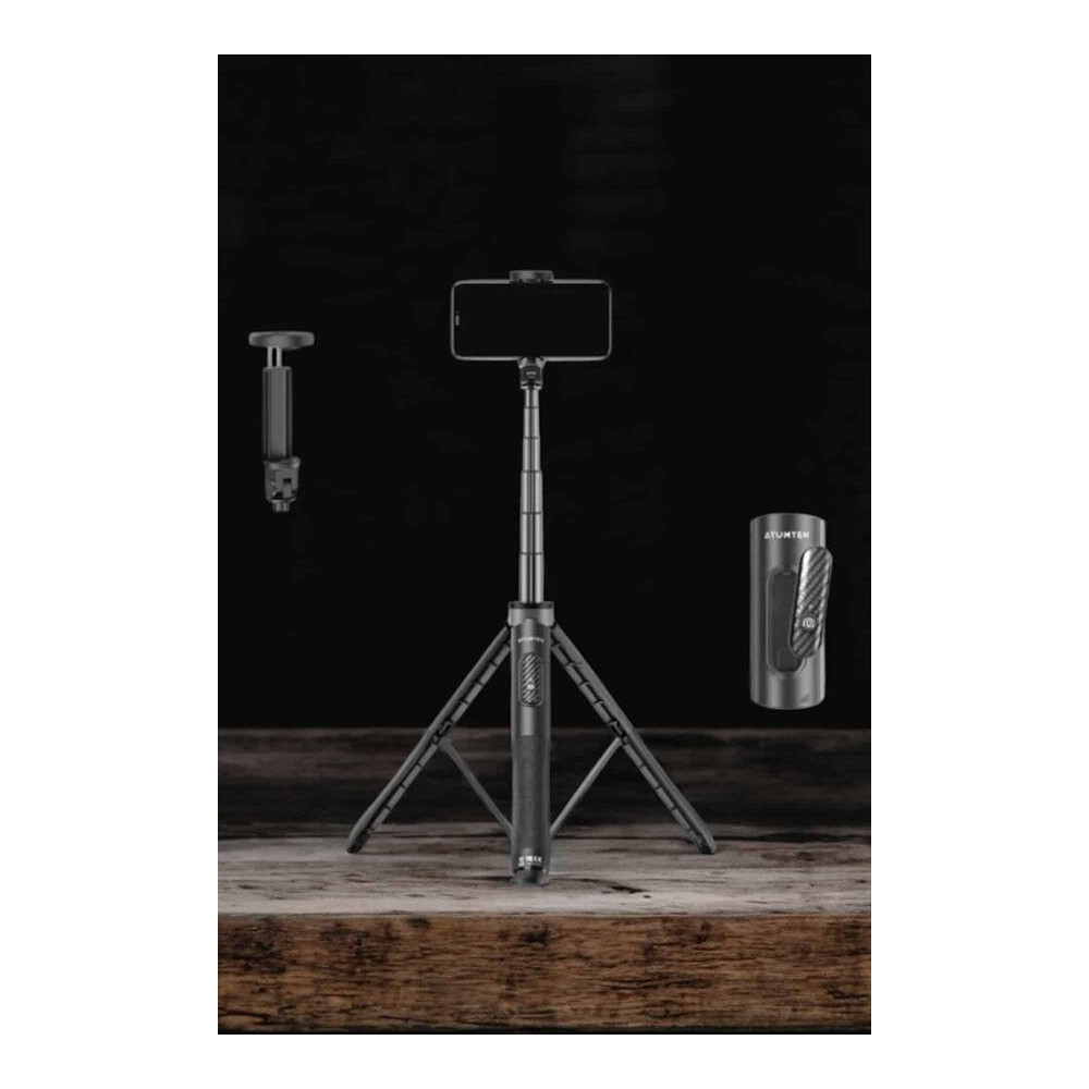 Tripod Kablosuz Bluetooth Bağlantılı Selfie Çubuğu 360 Derece Dönebile
