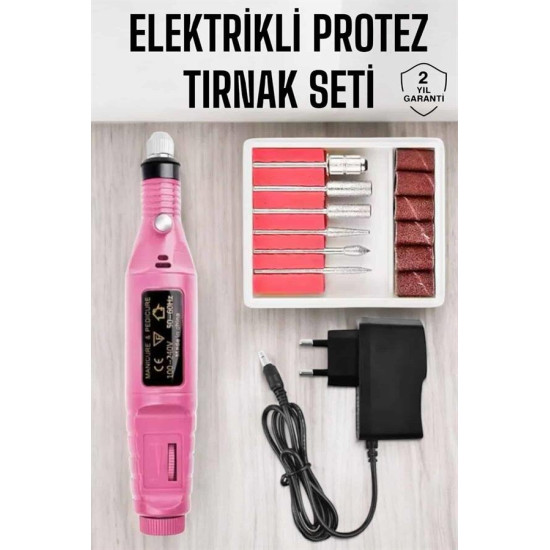 6 Uçlu Elektrikli Manikür Pedikür Seti
