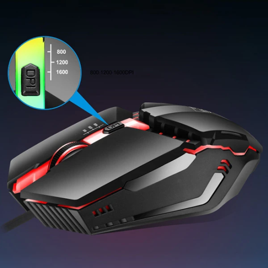 ALLY K3 Işıklı Kablolu Oyuncu- Gaming Mouse