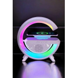 RGB Gece Lambalı Kablosuz Şarj Cihazlı Bluetooth Hoparlör Dijital Saat