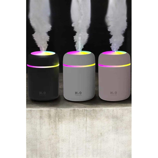 Humidifier LED Işıklı Mini Ortam Oda Kokusu Aromaterapi Buhardanlık