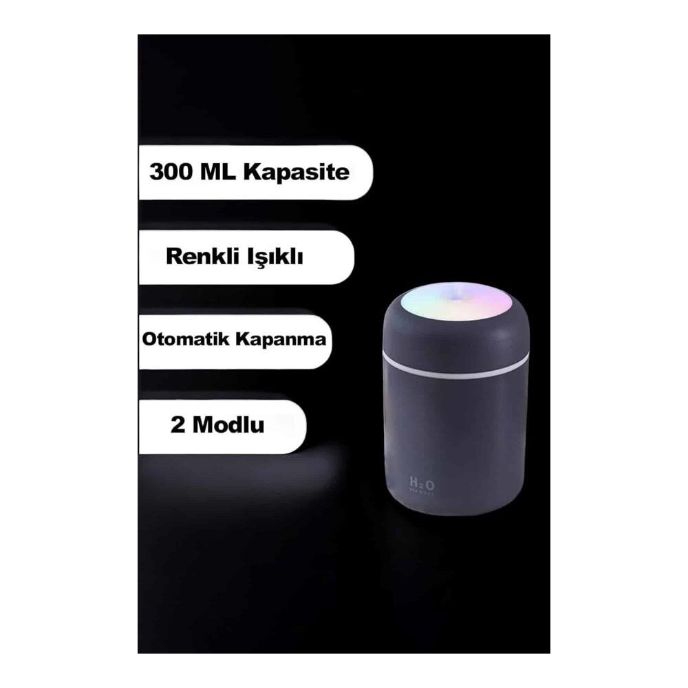 Humidifier LED Işıklı Mini Ortam Oda Kokusu Aromaterapi Buhardanlık