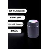 Humidifier LED Işıklı Mini Ortam Oda Kokusu Aromaterapi Buhardanlık