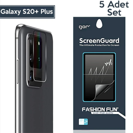 GOR Samsung Galaxy S20+Plus Kamera Lens Koruyucu 5 Adet