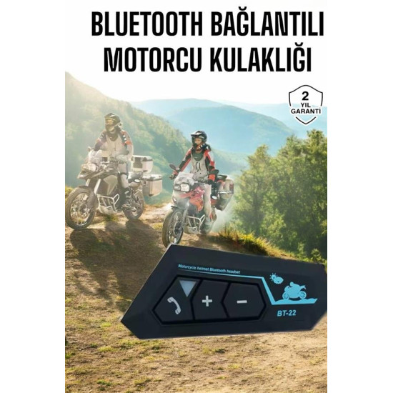 Bluetooth 5.0 Motosiklet Kask Kulaklık Eller Serbest ve Müzik Özellikl