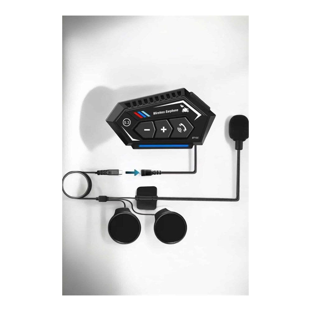 Bluetooth 5.0 Motosiklet Kask Kulaklık Eller Serbest ve Müzik Özellikl
