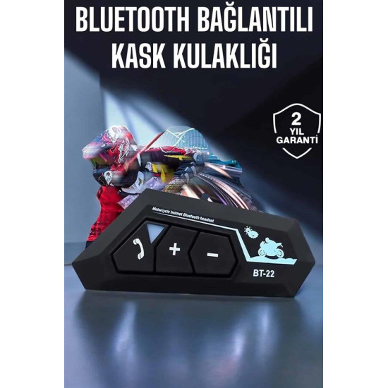 Bluetooth 5.0 EDR Kask Kulaklık Yüksek Ses Kalitesi ve Gürültü Önleme