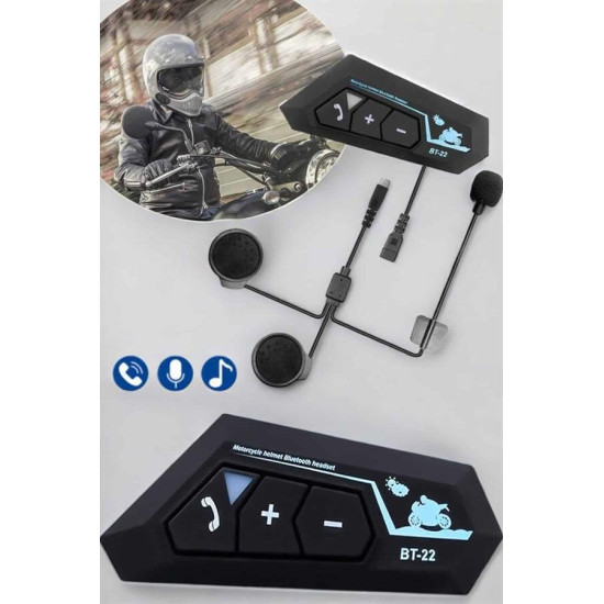 Kask Kulaklık Bluetooth Motosiklet Kulaklık Intercom Su Geçirmez