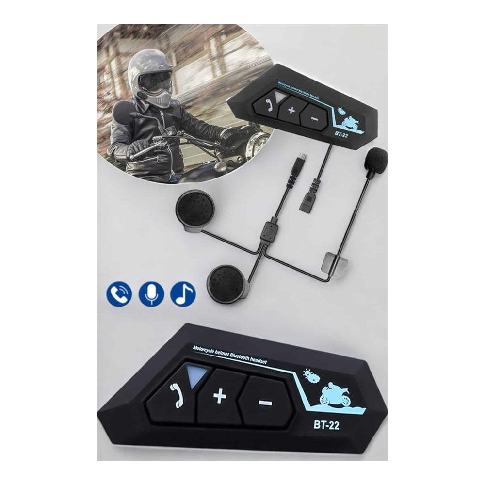 Kask Kulaklık Bluetooth Motosiklet Kulaklık Intercom Su Geçirmez