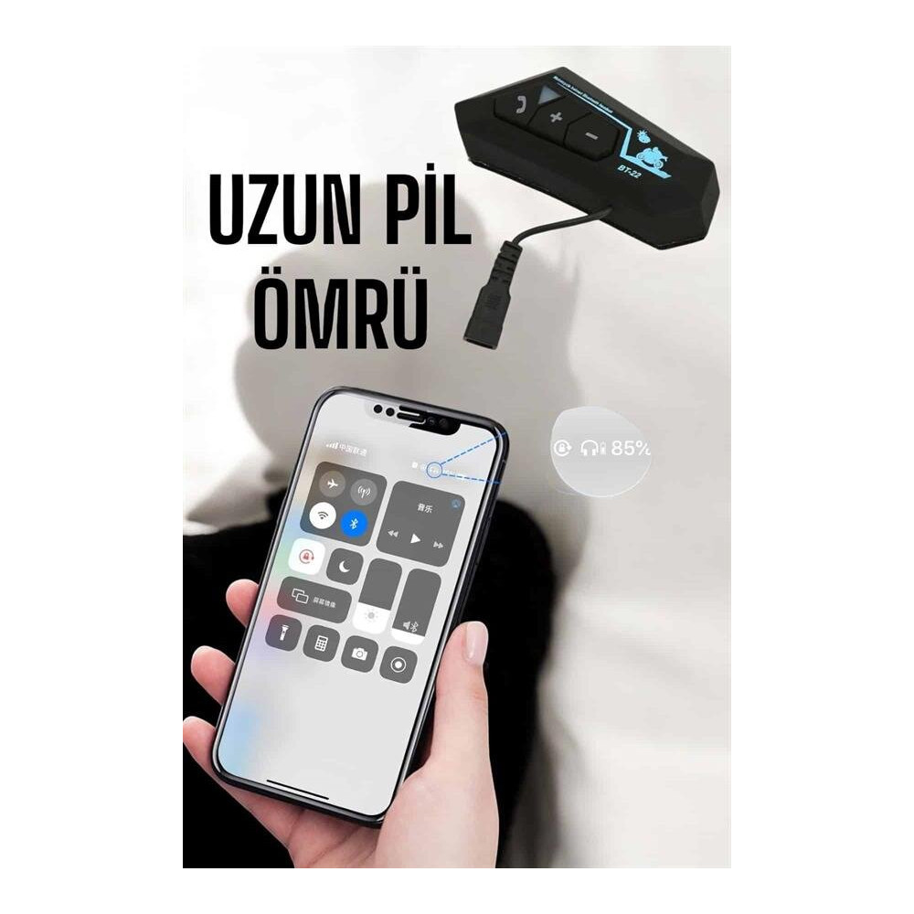 Kask Kulaklık Bluetooth Motosiklet Kulaklık Intercom Su Geçirmez
