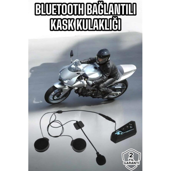 Kask Kulaklığı Motosiklet Intercom Interkom Dinleme Konuşma Özellikli 