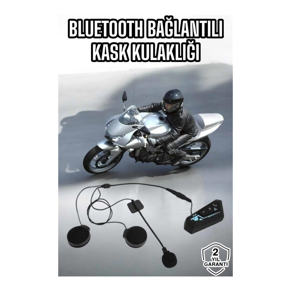 Kask Kulaklığı Motosiklet Intercom Interkom Dinleme Konuşma Özellikli 