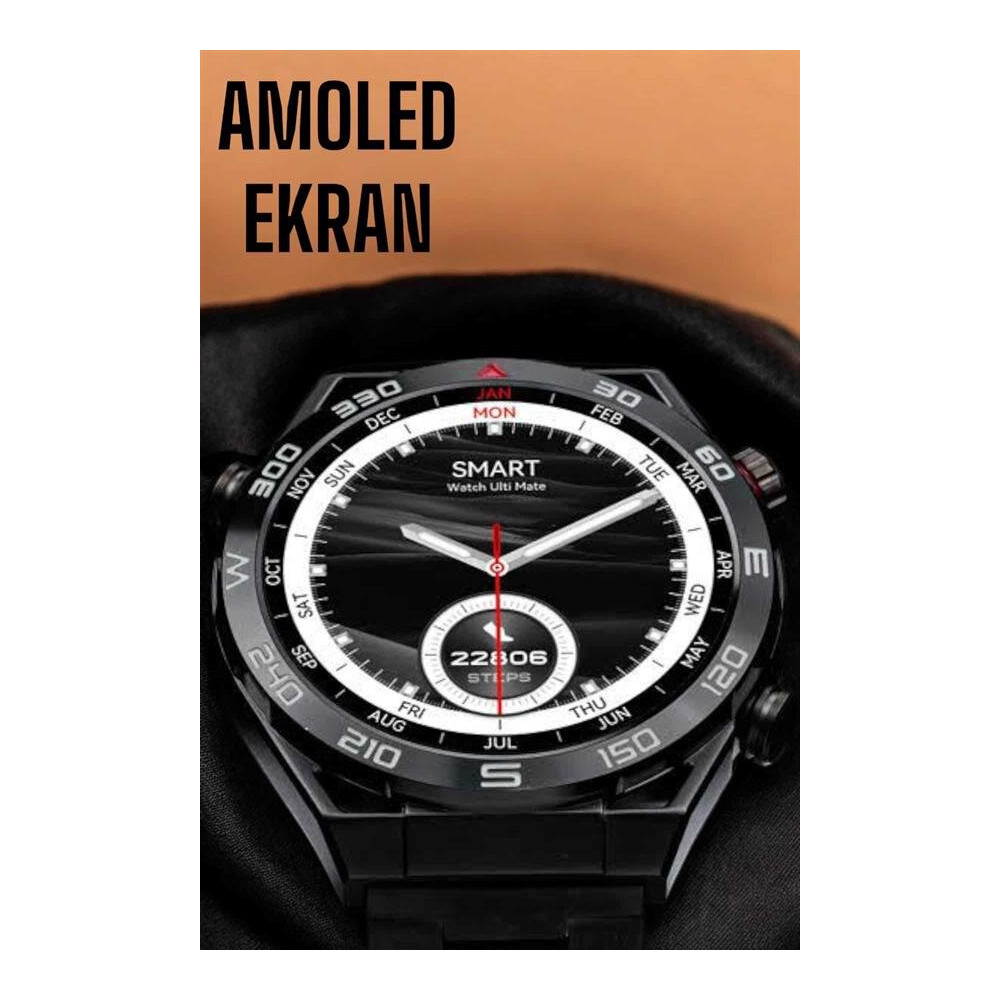 Akıllı Saat Yeni Nesil 2024 Model Metal Kordonlu Bluetooth Bağlantılı
