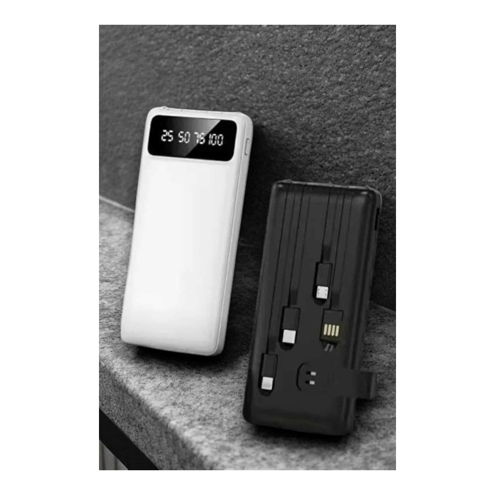 Powerbank 20.000 Mah Dijital Göstergeli LCD Ekran Uzun Pil Ömrü