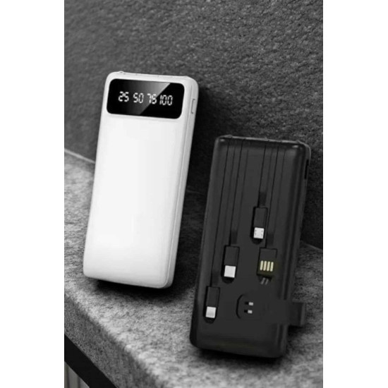 Powerbank 20.000 Mah LCD Ekran USB Lightning Type-C Uyumlu İOS ve Andr