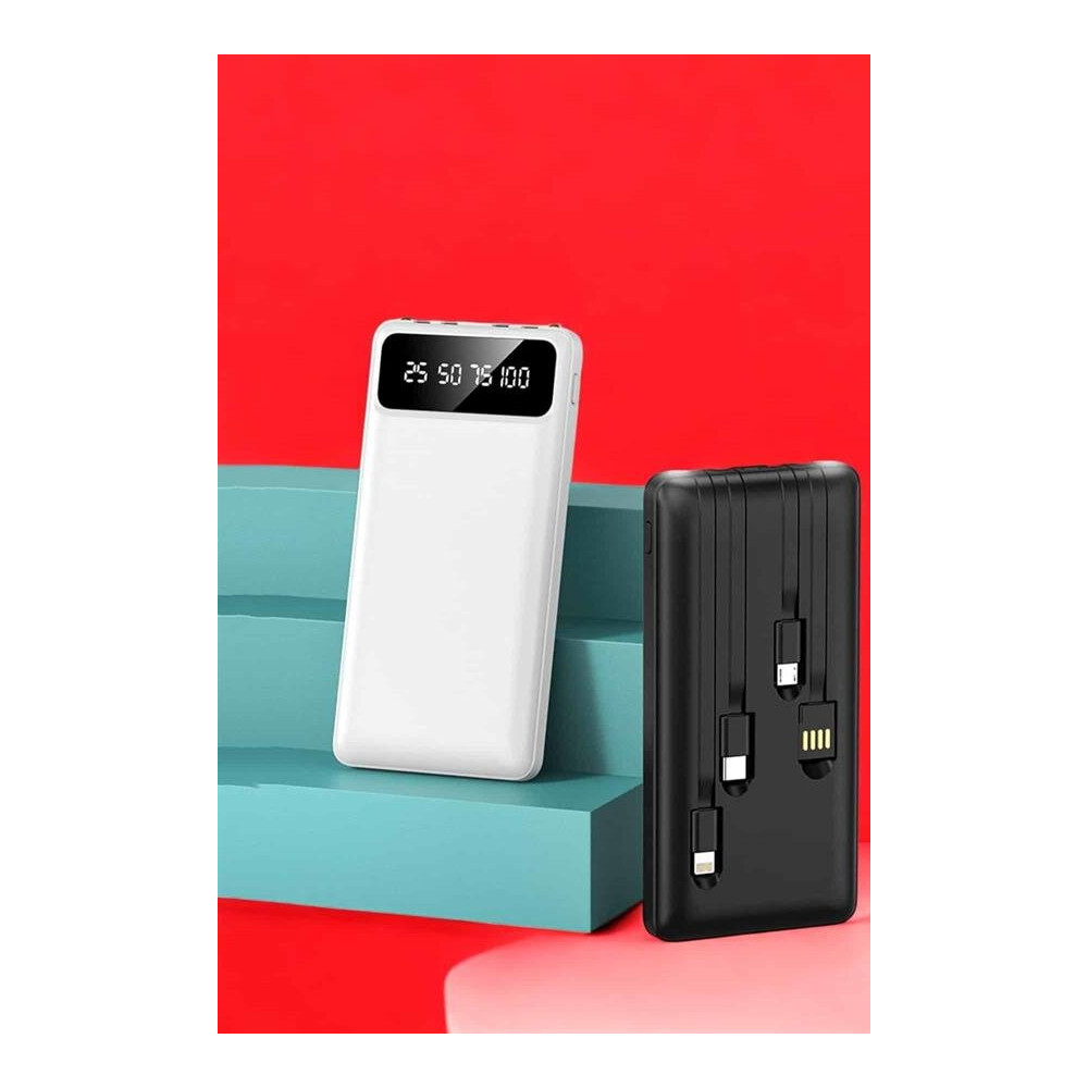 Powerbank 20.000 Mah LCD Ekran USB Lightning Type-C Uyumlu İOS ve Andr