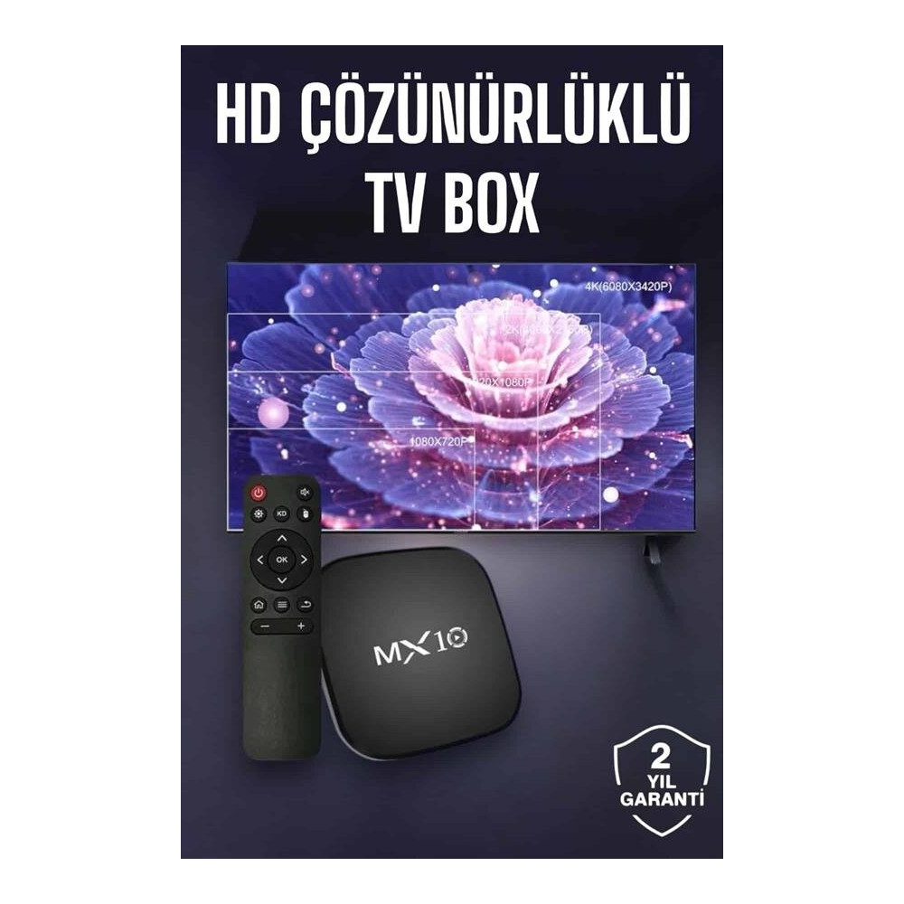 TV Box Android Uyumlu 4 Çekirdekli WİFİ Bağlantılı 4K