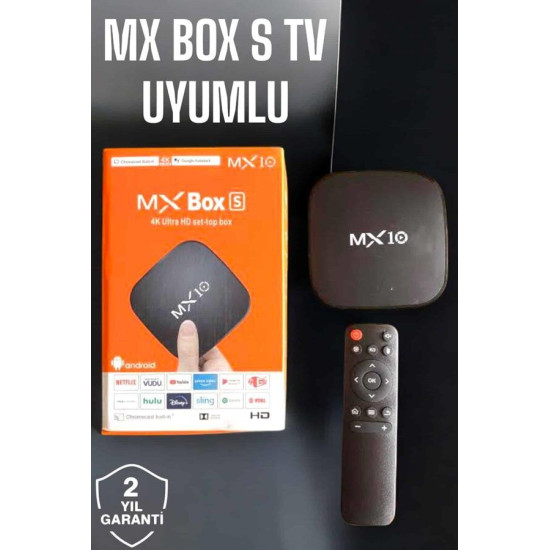 TV Box Android Uyumlu 4 Çekirdekli WİFİ Bağlantılı 4K