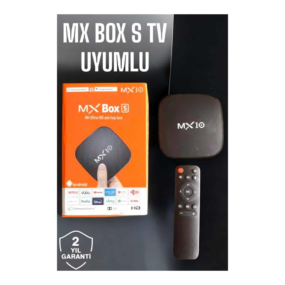 TV Box Android Uyumlu 4 Çekirdekli WİFİ Bağlantılı 4K