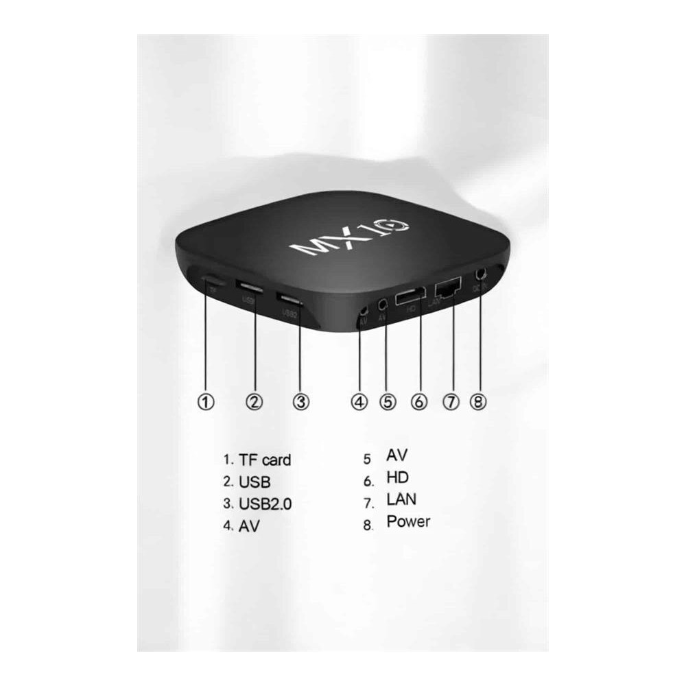 4K TV Uyumlu HD Çözünürlüklü Mx Box S 8 GB