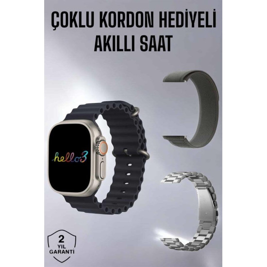 Akıllı Saat Yeni Nesil Bluetooth Bağlantılı Uyku Sağlık Takibi GPS Ve 