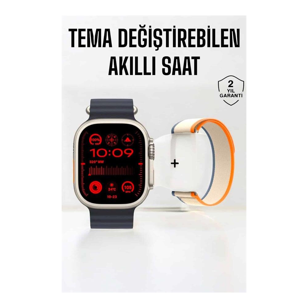Akıllı Saat Yeni Nesil Sesli Asistan Uyku ve Sağlık Takibi Adımsayar