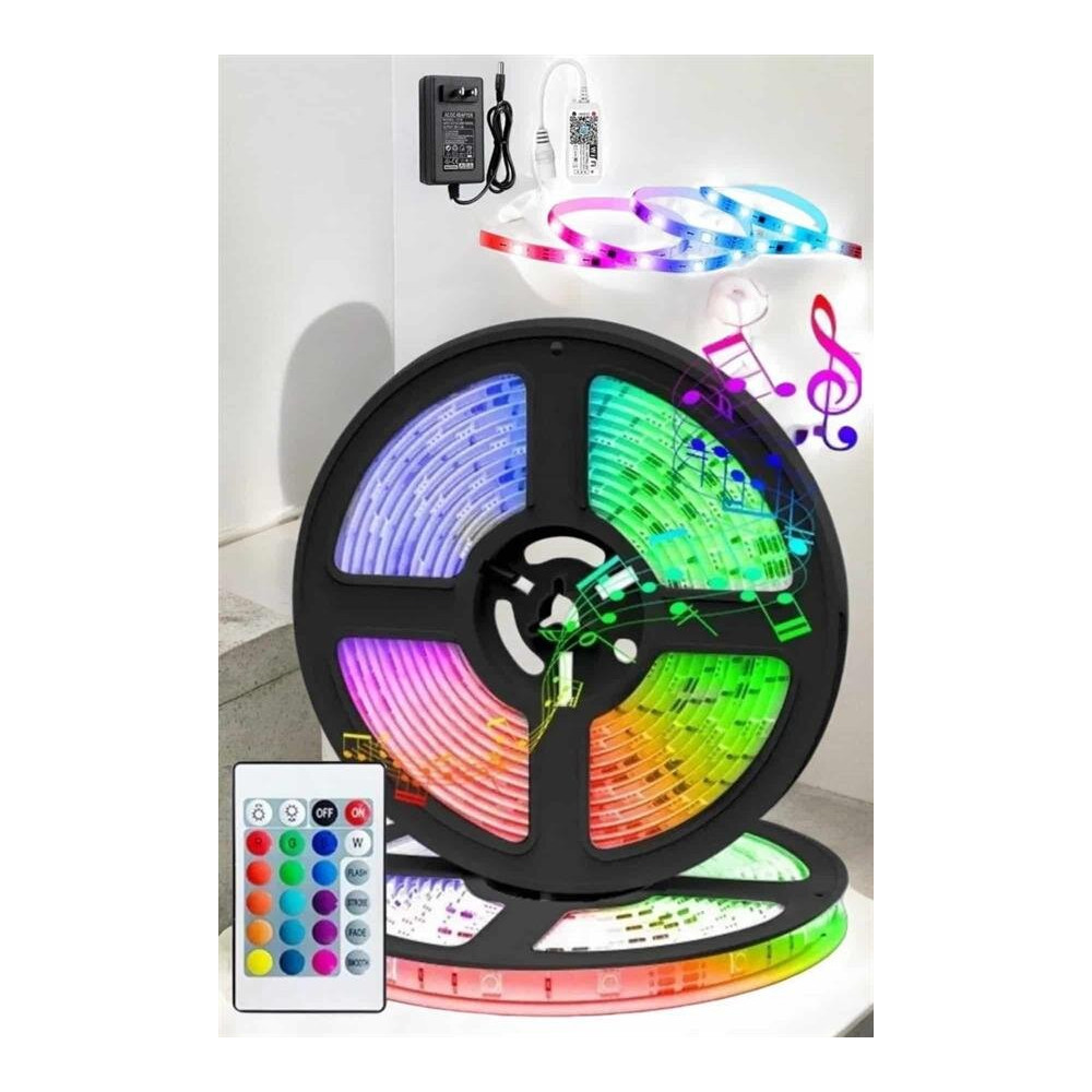 Led Işık 5 Metre Şerit Led RGB Işıklı