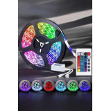 Led Işık 5 Metre Şerit Led RGB Işıklı