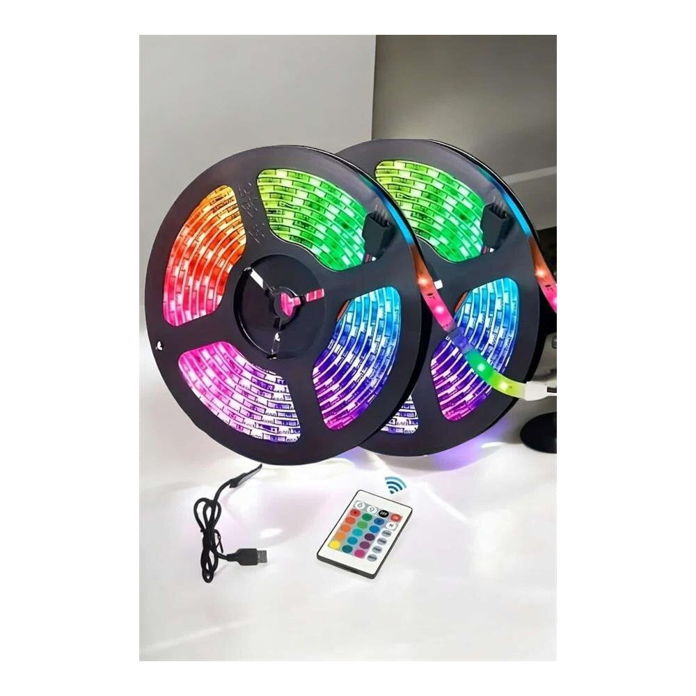 Led Işık 5 Metre Şerit Led RGB Işıklı