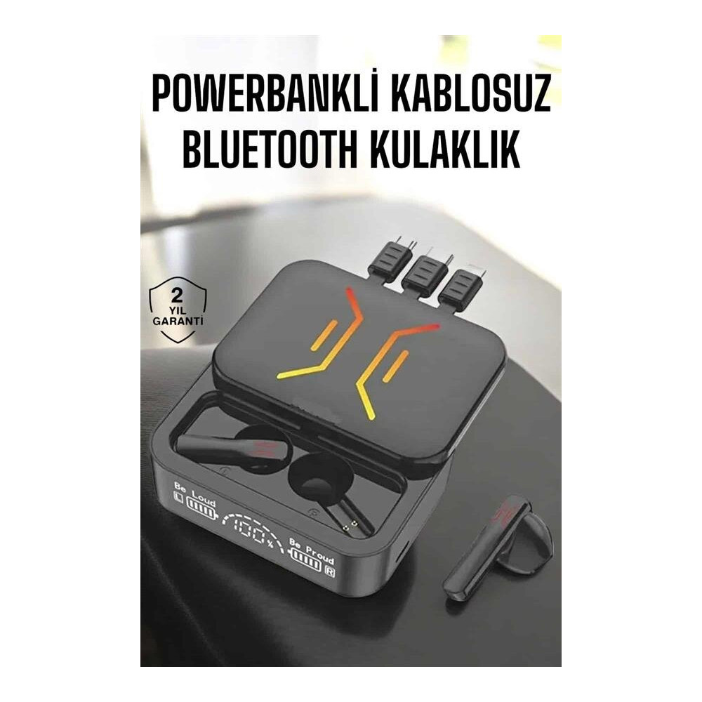 Kablosuz Bluetooth Kulaklık Powerbankli Uzun Pil Ömrü Yüksek Ses Kalit