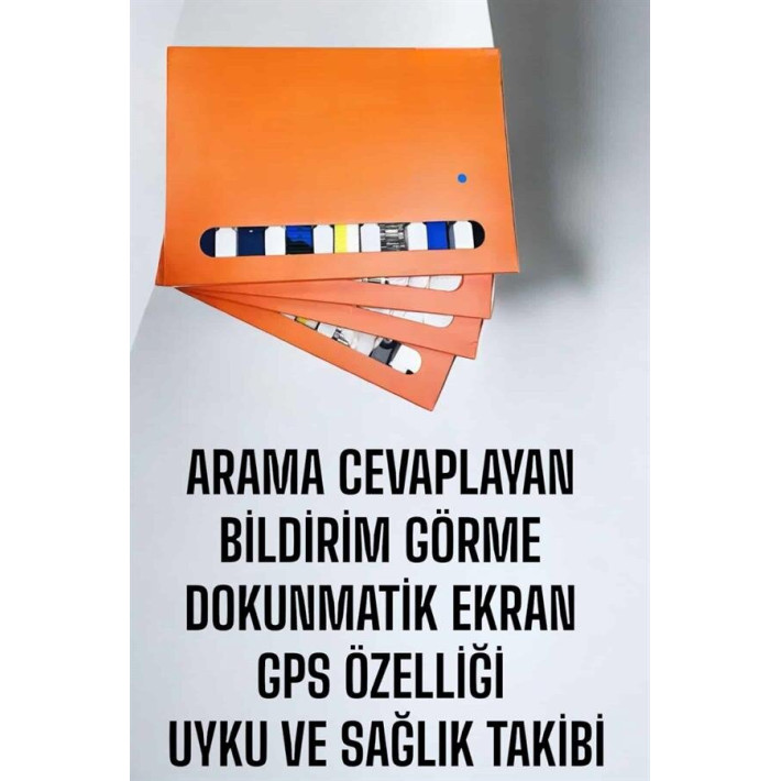 Saat 7 Kordonlu Bildirim Görebilen Metal Kordon GPS Özelliği