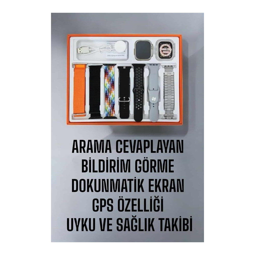 Ucuz ve Kaliteli Kulaklıklı Saat Seti Bluetooth Bağlantılı Akıllı Saat