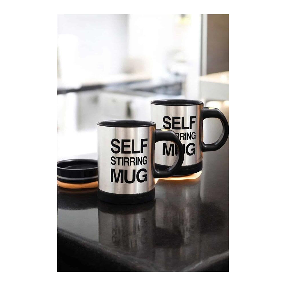 Yazılı Mug Kupa Karıştırıcı Özelliği Ve Paslanmaz Çelik