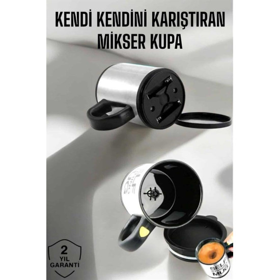 Karıştırıcı Özellikli Mikser Kupa Bardak Termos Bardak