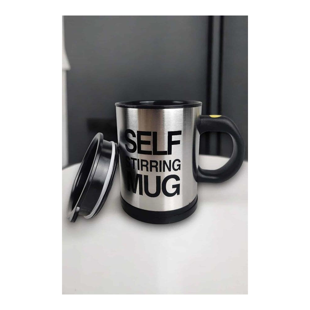Yazılı Mug Kupa Karıştırıcı Özelliği Ve Paslanmaz Çelik