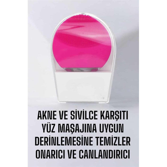 Şarjlı Su Geçirmez Yüz Temizleme ve Masaj Aleti – 3 Fonksiyonlu