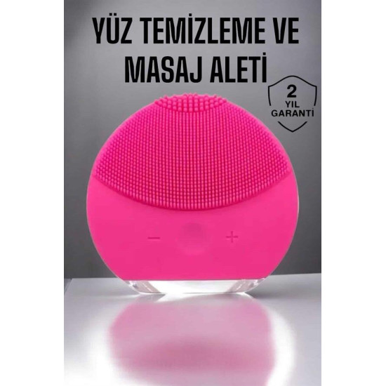 Şarjlı Su Geçirmez Yüz Temizleme ve Masaj Aleti – 3 Fonksiyonlu