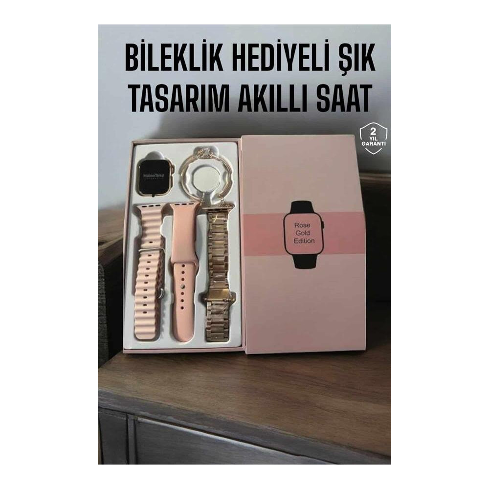 Akıllı Saat Bileklik Hediyeli Uzun Pil Ömrü GPS Takibi