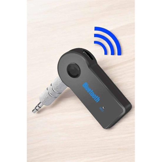 Tüm Cihazlara Uyumlu Bluetooth Aux Araç Kiti Siyah