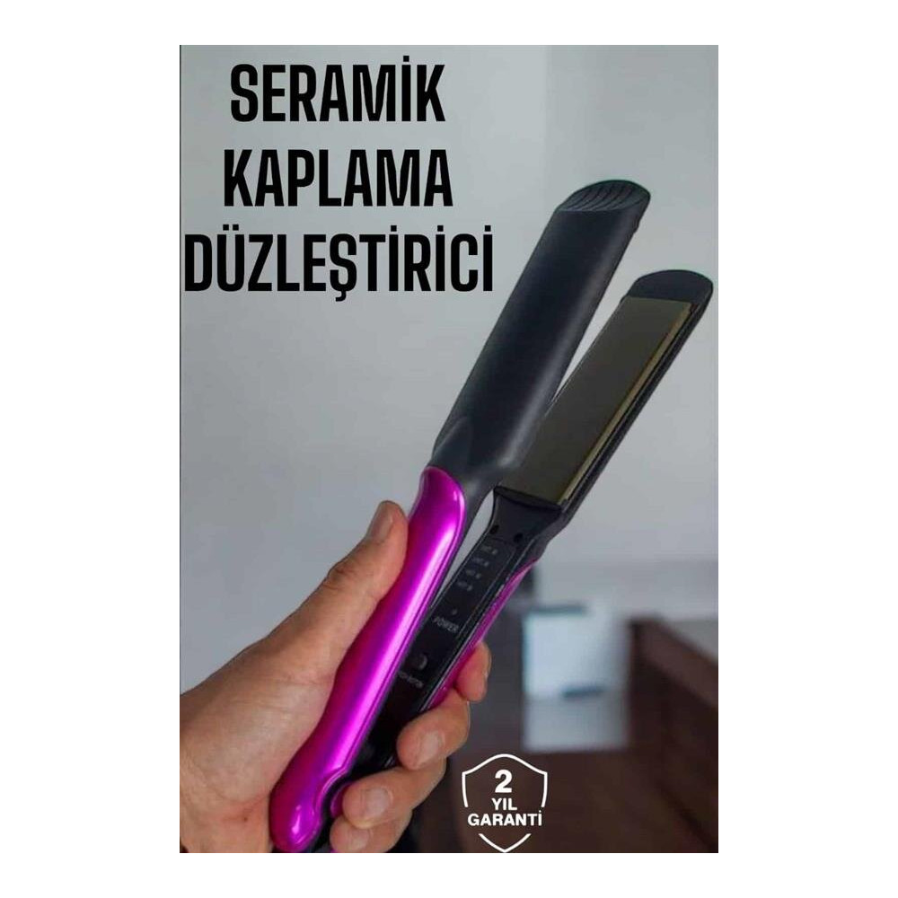Seramik Kaplama Isı Ayarlı Yıpranma Karşıtı Saç Düzleştirici