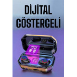 Kablosuz Bluetooth Kulaklık Dijital Göstergeli Uzun Pil Ömrü