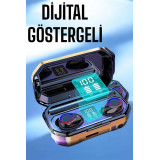Dijital Göstergeli Bluetooth Bağlantılı Kulaklık Dokunmatik Kontrol