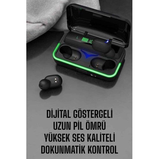 Android Ve İOS Uyumlu Bluetooth Bağlantılı Powerbankli Kulaklık