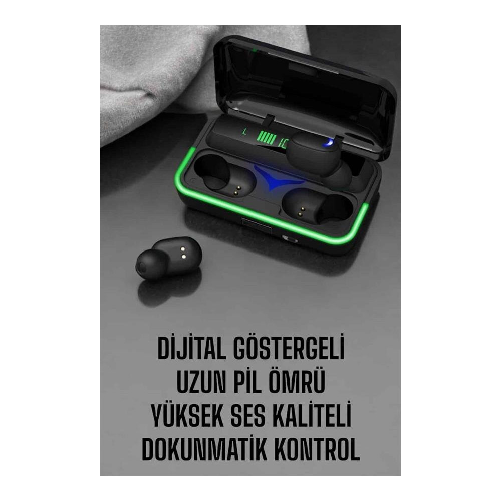 Android Ve İOS Uyumlu Bluetooth Bağlantılı Powerbankli Kulaklık