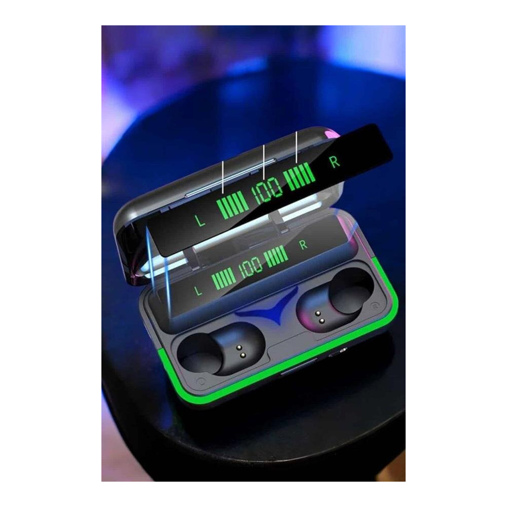 Powerbank Özellikli Kablosuz Bluetooth Kulaklık RGB Işıklı