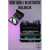 Extra Bass Kablosuz Kulaklık Işıklı Bluetooth Kulaklık Powerbank Özell