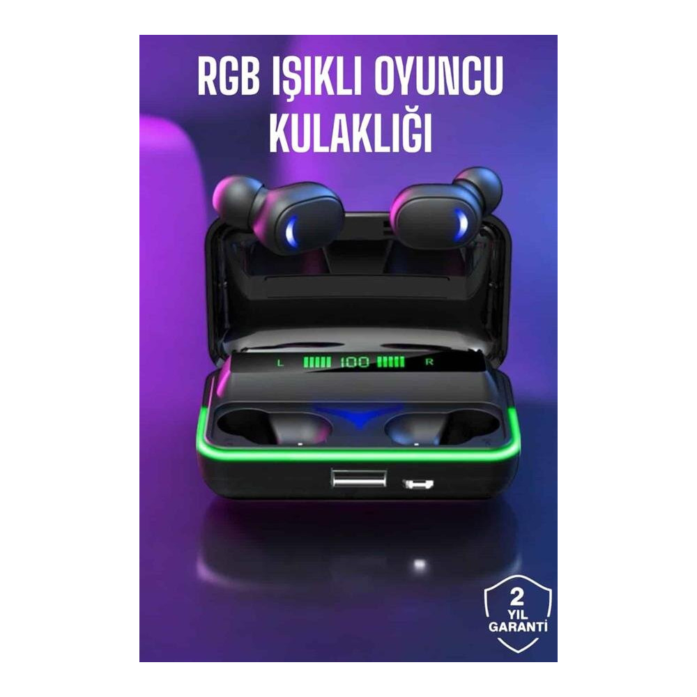 Bluetooth Kulaklık Powerbankli Yüksek Ses Kaliteli Şarj Göstergeli