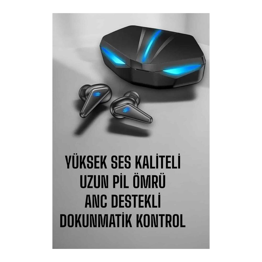 Bluetooth Oyuncu Kulaklığı Led Işıklı Kablosuz ANC Özelliği