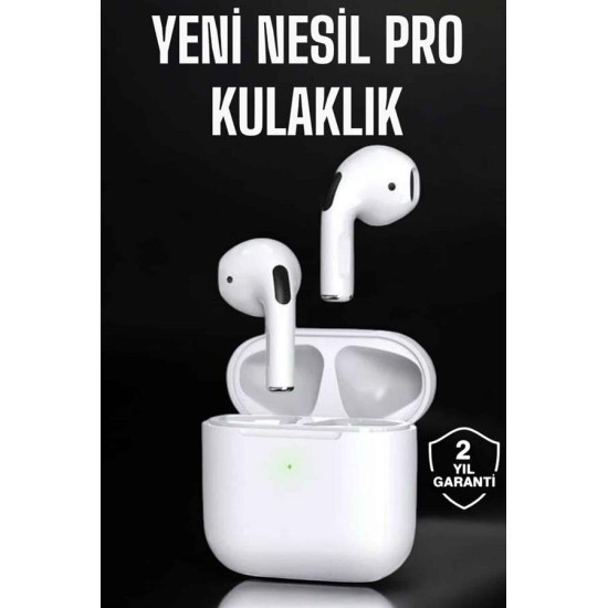 Beyaz Yeni Nesil Pro Bluetooth Kulaklık Yüksek Ses Kaliteli ANC Özelli